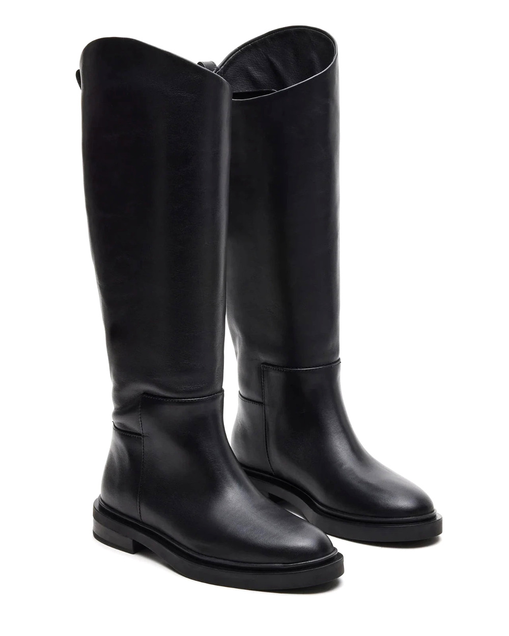 Steve Madden Women's Gaige Knee High Boot, Black Leather, 8.5 M